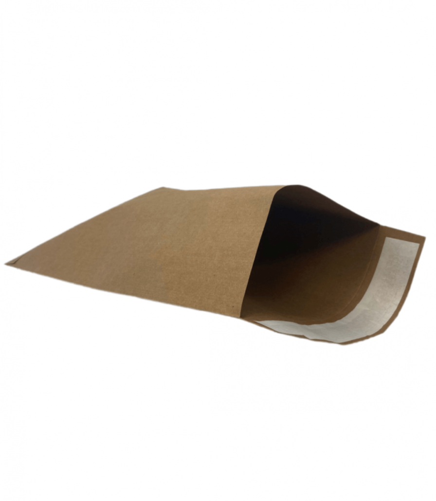 10 PT. Brown TerraBoard ™ Open End Zip Stick Flaps Folded 200 / Carton